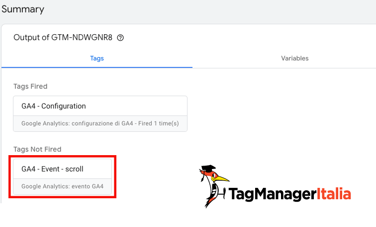GA4 scroll not fired nel Debug di GTM GA4 scroll not fired nel Debug di GTM