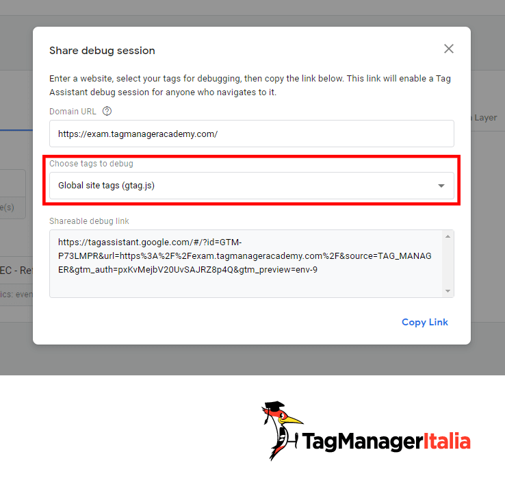 Impostazioni condivisione debug Global Site Tag Google Tag Manager Impostazioni condivisione debug Global Site Tag Google Tag Manager
